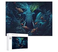 Rompecabezas para Adultos500 PCS Jungle Elephant Majesty Rompecabezas para Adultos Juegos Familiares Análisis Y Lógica Reducción del Estrés Regalos 500 PCS