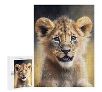 Rompecabezas para Adultos500 PCS Lion Watersketch Rompecabezas para Adultos Juguete Decoración De Pared Desafío Difícil Cumpleaños Y Navidad 500 PCS