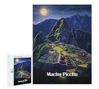 Rompecabezas para Adultos500 PCS Machu Picchu Night View Rompecabezas para Adultos Juguete Decoración De Pared Desafío Difícil Cumpleaños Y Navidad 500 PCS