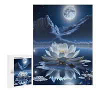 Rompecabezas para Adultos500 PCS Moonlit Lotus Pond-1 Rompecabezas para Adultos Juegos Divertidos Regalo De Cumpleaños Regalos De Cumpleaños 500 PCS