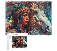Rompecabezas para Adultos500 PCS Native Spirit A Colorful Journey Rompecabezas para Adultos Juegos Divertidos Regalo De Cumpleaños Regalos De Cumpleaños 500 PCS