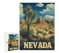 Rompecabezas para Adultos500 PCS Nevada Wilderness Joshua Tree Desert Travel Poster Rompecabezas para Adultos Juego De Ingenio Análisis Y Lógica Regalos para Reducir El Estrés 500 PCS