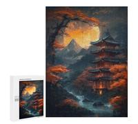Rompecabezas para Adultos500 PCS Pagoda of Tranquility Rompecabezas para Adultos Juguete Decoración De Pared Desafío Difícil Cumpleaños Y Navidad 500 PCS