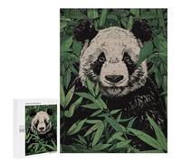 Rompecabezas para Adultos500 PCS Panda in Bamboo Rompecabezas para Adultos Juguete Decoración De Pared Desafío Difícil Cumpleaños Y Navidad 500 PCS