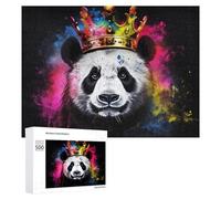 Rompecabezas para Adultos500 PCS Panda King Colorful Majesty Rompecabezas De Juguete para Decoración De Pared Difícil Oferta Difícil como Regalo para Toda La Familia 500 PCS