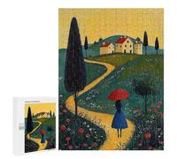 Rompecabezas para Adultos500 PCS Path to Home - Naïf Whimsical Journey Art Rompecabezas para Adultos Juegos Divertidos Decoración De Pared Oferta como Regalos para Toda La Familia 500 PCS