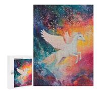 Rompecabezas para Adultos500 PCS Pegasus in Rainbow Sky Rompecabezas para Adultos Regalo De Cumpleaños Difícil Y Desafiante Regalos De Cumpleaños 500 PCS