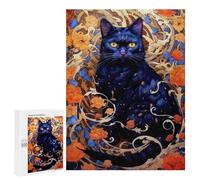 Rompecabezas para Adultos500 PCS Petals and Purrfection Cat Rompecabezas para Adultos Juguete Decoración De Pared Desafío Difícil Cumpleaños Y Navidad 500 PCS