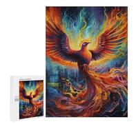 Rompecabezas para Adultos500 PCS Phoenix Rising Artistic Firebird Rompecabezas para Adolescentes Juego De Ingenio Arte De Pared Cumpleaños 500 PCS