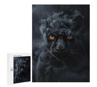 Rompecabezas para Adultos500 PCS Puma in Black Smoke Rompecabezas para Adultos Juguete Decoración De Pared Desafío Difícil Cumpleaños Y Navidad 500 PCS