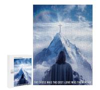 Rompecabezas para Adultos500 PCS Quotes Jesuschrist 2 Rompecabezas Juego De Ingenio Patrón De Ensamblaje Regalos Y Cumpleaños Únicos 500 PCS