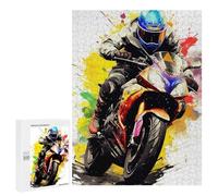 Rompecabezas para Adultos500 PCS Racing Spirit Motorcycle Artwork -1 Rompecabezas para Adultos Juegos Divertidos Regalo De Cumpleaños Regalos De Cumpleaños 500 PCS