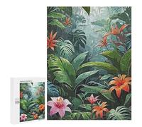 Rompecabezas para Adultos500 PCS Rain Forest Flower Rompecabezas para Adultos Juegos Divertidos Decoración De Pared Oferta como Regalos para Toda La Familia 500 PCS