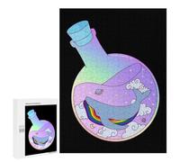 Rompecabezas para Adultos500 PCS Rainbow Whale In Potion Rompecabezas para Adultos Juegos Familiares Mejora La Memoria Cumpleaños Y Navidad 500 PCS