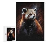 Rompecabezas para Adultos500 PCS Red Panda Galaxy Portrait Rompecabezas para Adolescentes para Diversión Familiar Difícil Y Desafiante Gran Regalo para Jugar 500 PCS