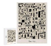 Rompecabezas para Adultos500 PCS Rome Italy Travel Wall Art Rompecabezas para Adultos Juego De Ingenio Análisis Y Lógica Regalos para Reducir El Estrés 500 PCS