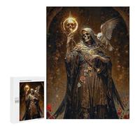 Rompecabezas para Adultos500 PCS Santa Muerte, Death As A Sorcerer Rompecabezas para Adultos Juegos Divertidos Decoración De Pared Oferta como Regalos para Toda La Familia 500 PCS