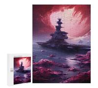 Rompecabezas para Adultos500 PCS Sci-Fi Battleship in Alien Ocean Rompecabezas para Adultos Juego Familiar Regalos para Mujeres Regalos De Juegos Desafiantes 500 PCS