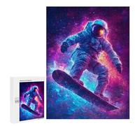 Rompecabezas para Adultos500 PCS Space Snowboarding Adventure-2 Rompecabezas para Adolescentes Juegos Relajantes para La Diversión Familiar Actividades Divertidas En Casa 500 PCS