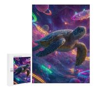 Rompecabezas para Adultos500 PCS Space Turtle Adventure Rompecabezas para Adultos Juego De Ingenio Ensamblaje De Patrones Cumpleaños