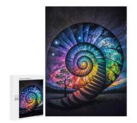 Rompecabezas para Adultos500 PCS Spiral Time Rompecabezas para Adultos Juguete Decoración De Pared Desafío Difícil Cumpleaños Y Navidad 500 PCS