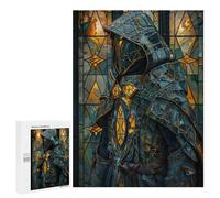 Rompecabezas para Adultos500 PCS Stained Glass Paladin Rompecabezas para Adultos Juguete Decoración De Pared Desafío Difícil Cumpleaños Y Navidad 500 PCS