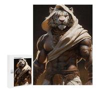 Rompecabezas para Adultos500 PCS Tiger Warrior Armor Statue Rompecabezas para Adultos Juego Familiar Regalos para Mujeres Regalos De Juegos Desafiantes 500 PCS