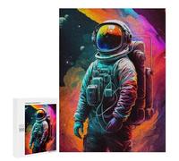 Rompecabezas para Adultos500 PCS Vibrant Astronaut Artwork -3 Rompecabezas para Adultos Juegos Familiares Análisis Y Lógica Reducción del Estrés Regalos 500 PCS