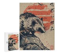 Rompecabezas para Adultos500 PCS Vintage Japanese Opossum Rompecabezas para Adolescentes Juego Práctico Regalos para Mujeres Regalos De Cumpleaños Únicos 500 PCS
