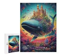 Rompecabezas para Adultos500 PCS Whale Castle Fantasy Rompecabezas De Juguete para Decoración De Pared Difícil Oferta Difícil como Regalo para Toda La Familia 500 PCS