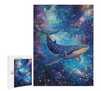 Rompecabezas para Adultos500 PCS Whale in The Galaxy Rompecabezas para Adultos Juegos Familiares Mejora La Memoria Cumpleaños Y Navidad 500 PCS