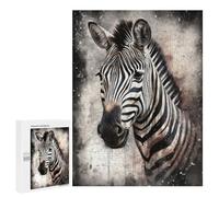 Rompecabezas para Adultos500 PCS Zebra Ink Art Rompecabezas para Adultos Juguete Decoración De Pared Desafío Difícil Cumpleaños Y Navidad 500 PCS
