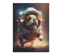 Rompecabezas para Adultos52x38cm/1000pcs Astronaut Space Bulldog Rompecabezas para Adultos Juego Práctico para Aliviar El Estrés Oferta como Regalo para Toda La Familia 52x38cm/1000pcs