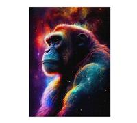 Rompecabezas para Adultos52x38cm/1000pcs Galactic Gorilla Portrait Rompecabezas para Adultos Juegos Relajantes Decoración De Pared Actividades Divertidas En Casa 52x38cm/1000pcs