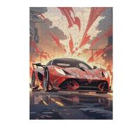 Rompecabezas para Adultos52x38cm/1000pcs Red Sports Car with Splash Rompecabezas para Adultos Juego Práctico para Aliviar El Estrés Oferta como Regalo para Toda La Familia 52x38cm/1000pcs