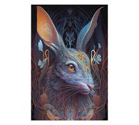 Rompecabezas para Adultos75x50cm/1000pcs Enchanted Rabbit Portrait Rompecabezas Juguetes Antiestrés para La Diversión Familiar Ayuda A Ejercitar El Cerebro 75x50cm/1000pcs
