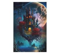 Rompecabezas para Adultos75x50cm/1000pcs Fantasy Castle Under The Moon -1 Rompecabezas para Adultos Juego Familiar Desafío Difícil Oferta como Regalo para Toda La Familia 75x50cm/1000pcs
