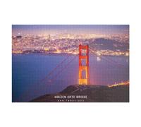 Rompecabezas para Adultos75x50cm/1000pcs Golden Gate Bridge Night View-1 Rompecabezas para Adultos Juegos Relajantes Que Mejoran La Memoria Cumpleaños 75x50cm/1000pcs