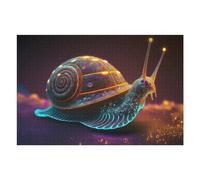 Rompecabezas para Adultos75x50cm/1000pcs Snail Neon Rompecabezas para Adultos Juegos Familiares Decoración del Hogar Regalos para Amigos Y Familiares 75x50cm/1000pcs