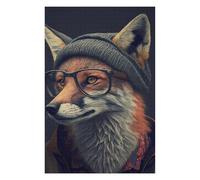 Rompecabezas para Adultos75x50cm/1000pcs Stylish Fox Portrait Rompecabezas para Adultos Juegos Relajantes Difíciles Oferta Difícil como Regalos para Toda La Familia 75x50cm/1000pcs