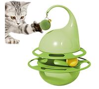 Rompecabezas para gatos, dispensador de golosinas, juguete interactivo alimentador de aperitivos, material resistente ABS Pp, función fácil de usar, para personas mayores de raza mediana y grande