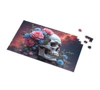 Rompecabezas para niños de 4 a 6 años, diseño de calavera de azúcar, flor otánica, cielo estrellado, rompecabezas de 1000 piezas para adultos (300 piezas)