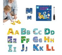 Rompecabezas para Niños | Puzzle Educativo Letras y Alfabeto - Juego de Reconocimiento de Dibujos Animados, 3-6 Años Preescolar Divertido para Niños y Niñas en Aula Hogar y Sala de Estar