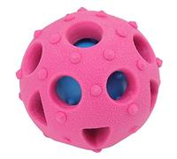 Rompecabezas para perros Bola para masticar Resistente a las mordeduras Alimentador lento interactivo Juguete dispensador de golosinas para cachorros para entrenar Jugar Material (Bola de puntos X122)