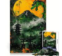 Rompecabezas Paraíso Asiático Espiritual para Adultos, 1000 Piezas, Juguete de lógica Mental, Suave y Relajante, Corte Firme, Lista de Deseos de Papá Noel 50x75cm