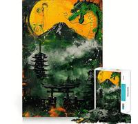 Rompecabezas Paraíso Asiático Espiritual para Adultos, 1000 Piezas, Juguete de lógica Mental, Suave y Relajante, Corte Firme, Lista de Deseos de Papá Noel 50x75cm