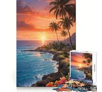 Rompecabezas Paraíso Tropical de 1000 Piezas para Adultos Desarrolla la lógica, se relaja, se UNE fácilmente y es un Regalo Ideal (50x75cm)