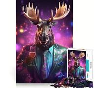 Rompecabezas Party Moose para Adultos, 1000 Piezas, Juguete para ejercitar la Mente, diseño y Montaje, Regalo Encantador (38x26cm)
