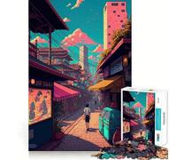 Rompecabezas Paseando por la Ciudad - 1000 Piezas - Juego de concentración Mental - Diseño de Ajuste Huecos - Desafío Cerebral Interactivo para el hogar (50x75cm)
