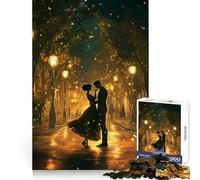 Rompecabezas Paseo Nocturno Romántico para Adolescentes, 1000 Piezas, Un Desafío Mental, Juguete Relajante y Divertido, Corte Preciso, Regalo Festivo (38x52cm)